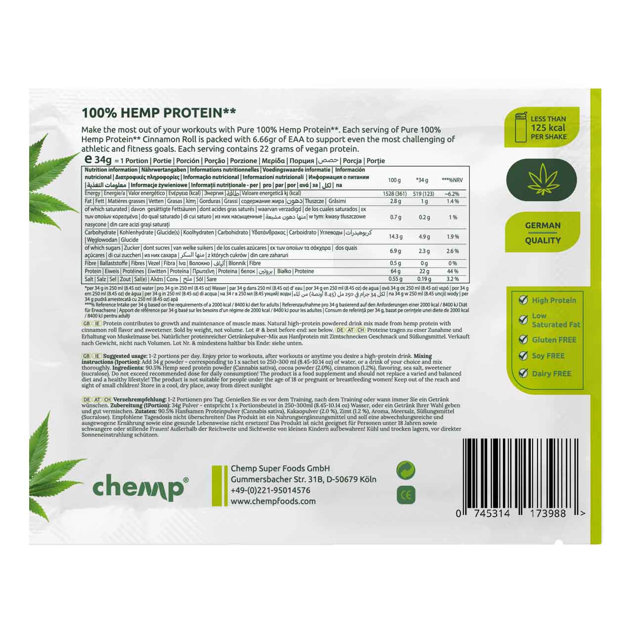 Chemp® Pure 34g Sample Size - Image 5